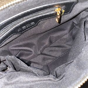 Bebe Black Purse Black & Gold